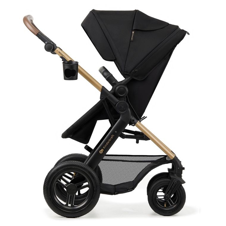 Kinderkraft, Moov 2 Air, carucior multifunctional 3in1, Pure Black
