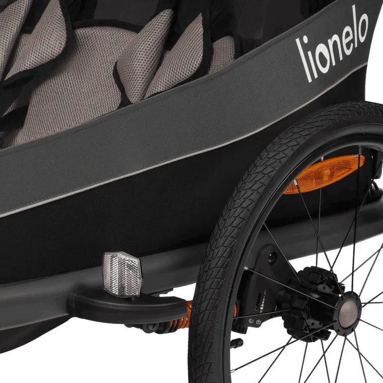 Lionelo, Cama, remorca bicicleta, Grey Graphite