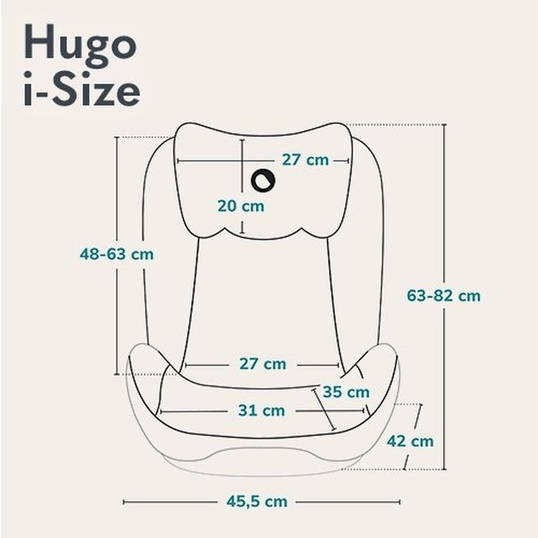 Lionelo, Hugo, I-size, scaun auto, 100-150 cm, Black Carbon