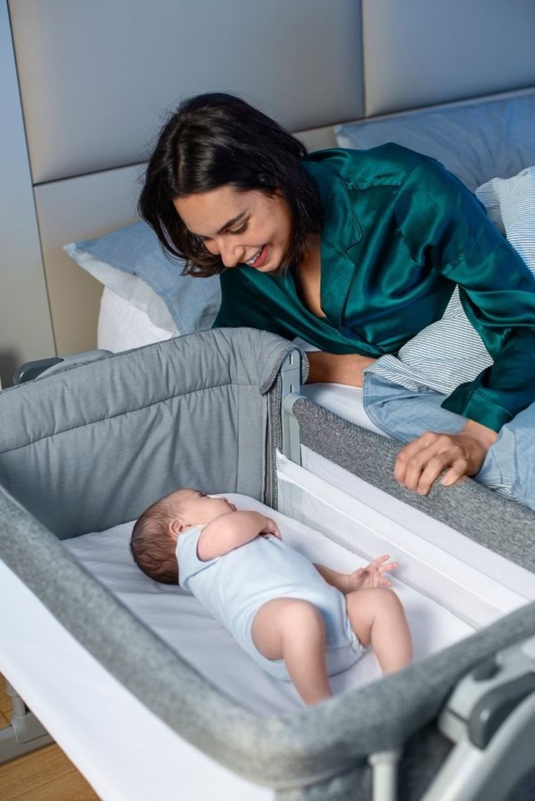 Chicco, Co-Sleeping Next2me, Magic Evo, patut atasabil, Grey Mist