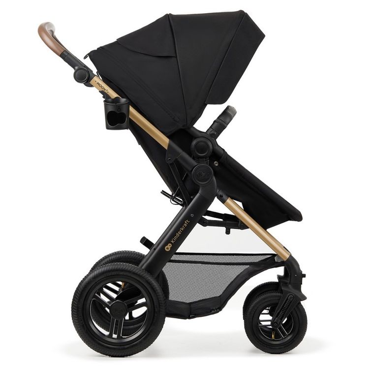 Kinderkraft, Moov 2 Air, carucior multifunctional 3in1, Pure Black