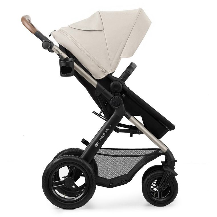 Kinderkraft, Moov 2, Air Wheels, carucior multifunctional 4in1, Moonlight Grey