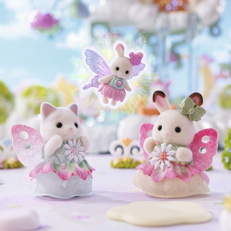 Sylvanian Families, Skytop Fairy Castle, set de joaca cu figurine, 5815
