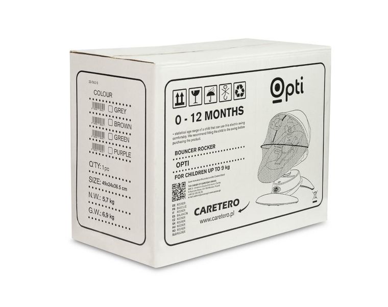 Caretero, Opti, balansoar, gri