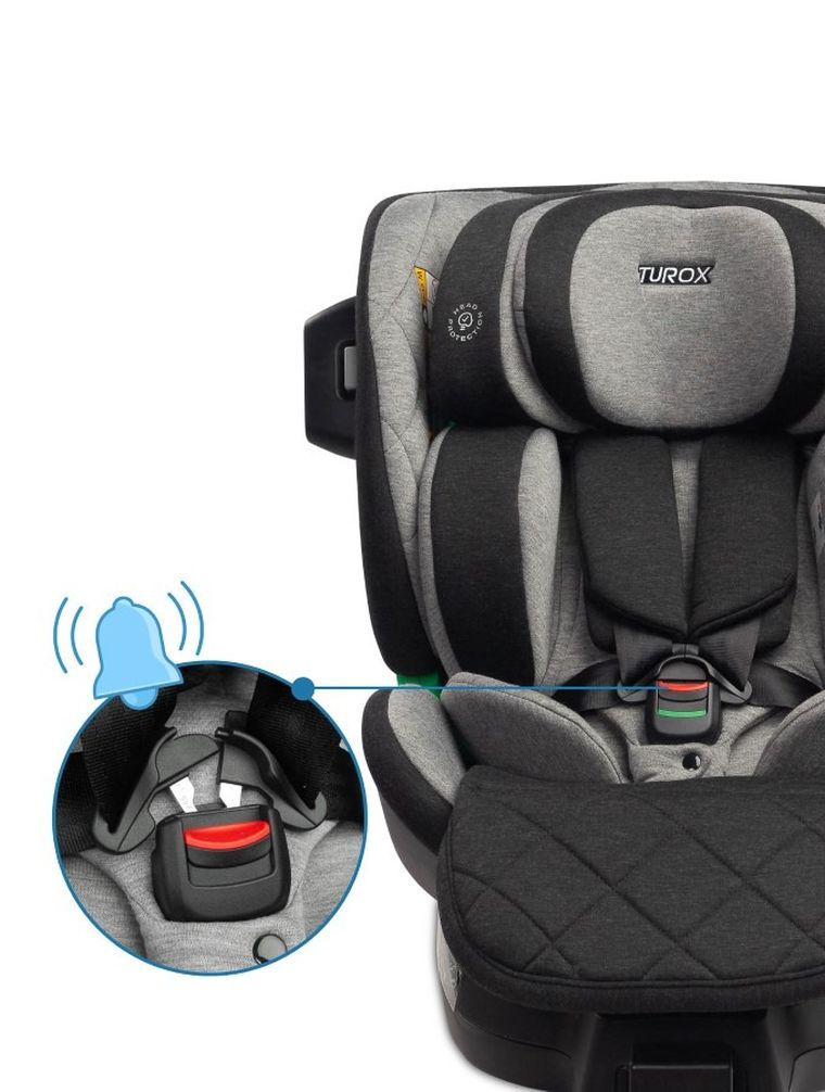 Caretero, Turox i-Size, scaun auto, 40-150 cm, Grey