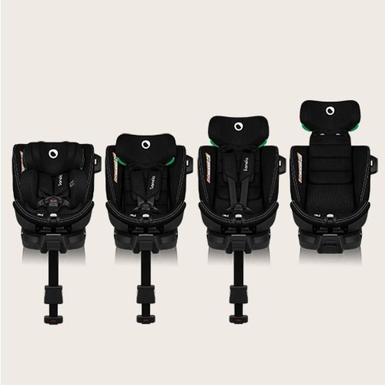 Lionelo, Harmony i-Size, scaun auto, Concrete Bamboo
