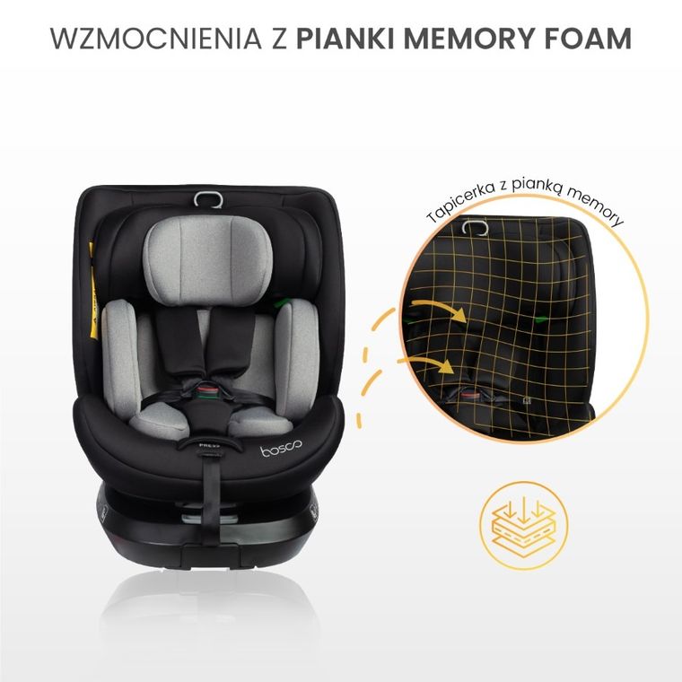 Caretero, Bosco I-Size, scaun auto, blue, 40-150 cm