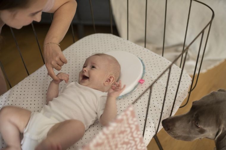 Motherhood, Perna ergonomica de stabilizare pentru bebelusi, Grey Classics