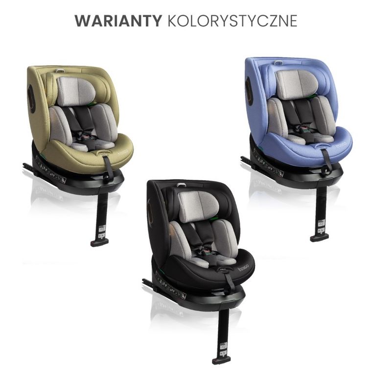 Caretero, Bosco I-Size, scaun auto, blue, 40-150 cm