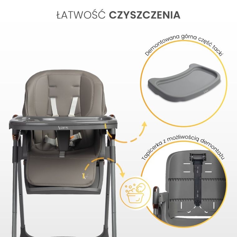 Caretero, Vars, scaun de masa, grey