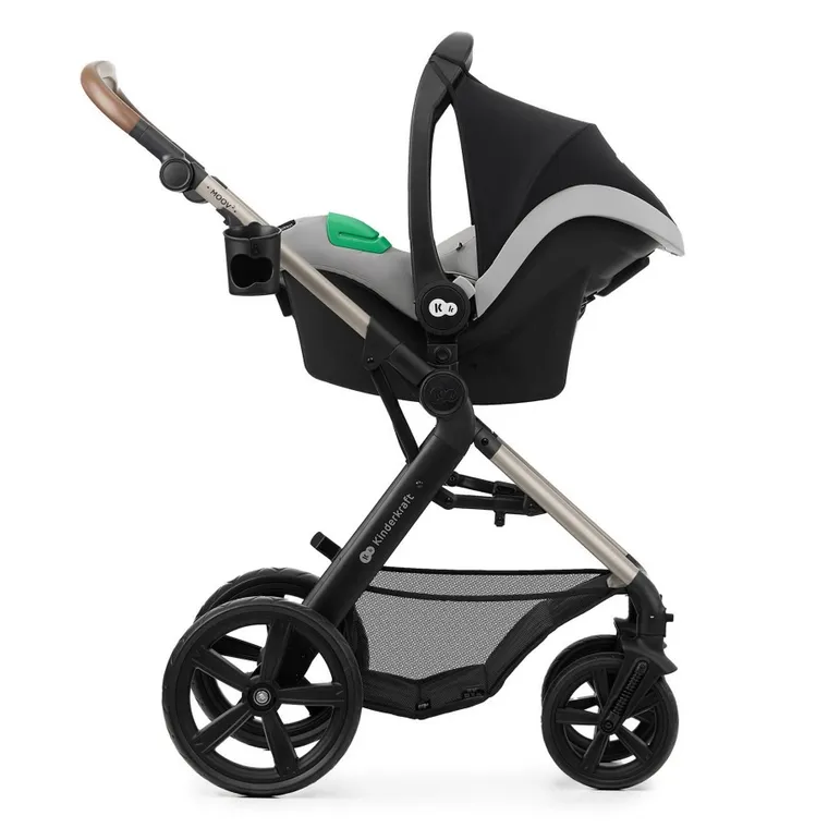 Kinderkraft, Moov 2 Air, carucior multifunctional 3in1, Moonlight Grey