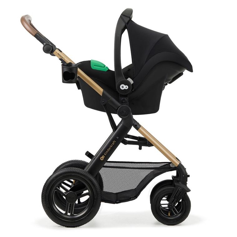 Kinderkraft, Moov 2 Air, carucior multifunctional 3in1, Pure Black