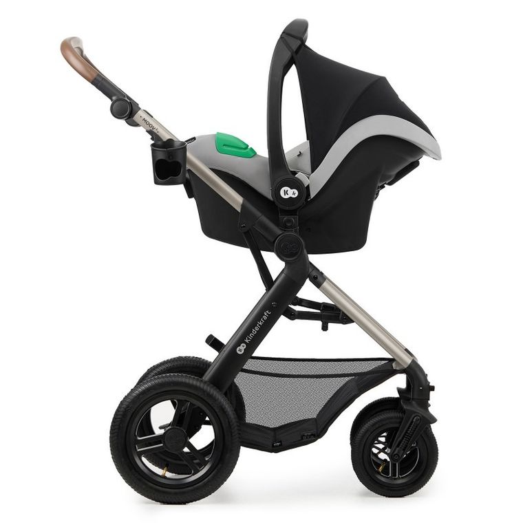 Kinderkraft, Moov 2, Air Wheels, carucior multifunctional 4in1, Moonlight Grey