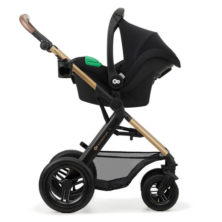 Kinderkraft, Moov 2, Air Wheels, carucior multifunctional 4in1, Pure Black