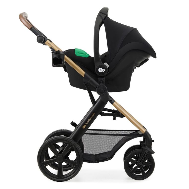 Kinderkraft, Moov 2, carucior multifunctional 3in1, Pure Black