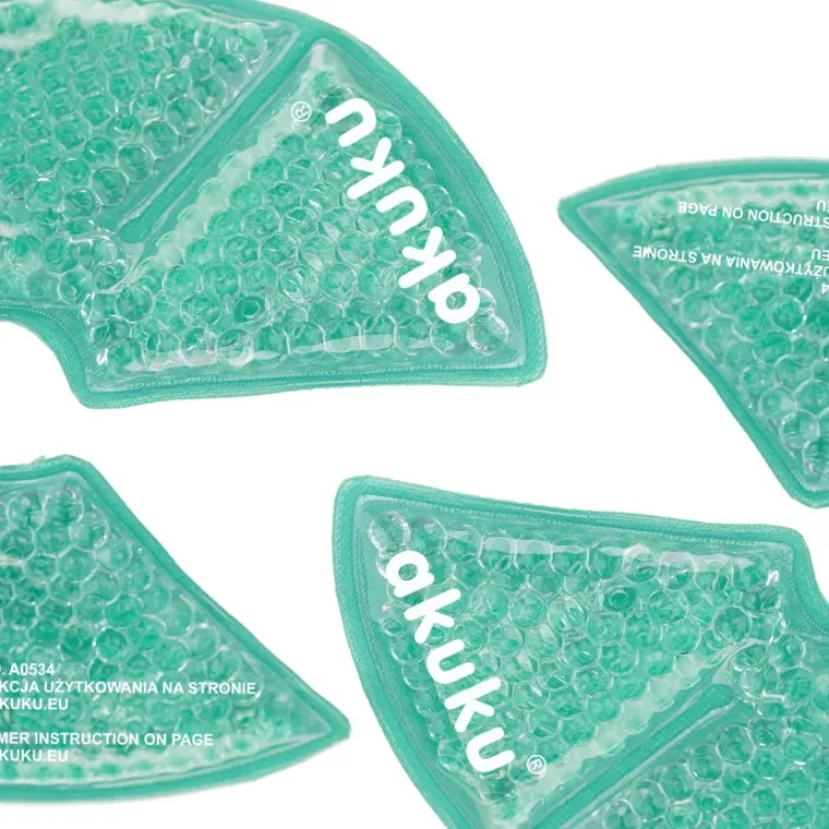 Akuku, compresele cu gel, menta