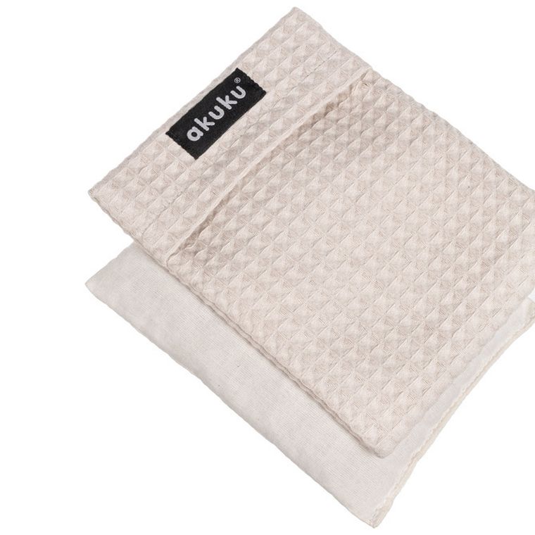 Akuku, termofor cu samburi de cirese, bej, 13-16 cm