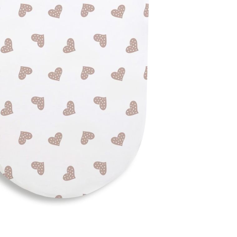 Albero Mio, Sweet Heart World, cearceaf cu elastic pentru gondola, 35-80 cm