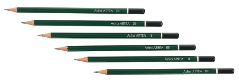 Astra, creioane intr-o cutie metalica, 6 buc.
