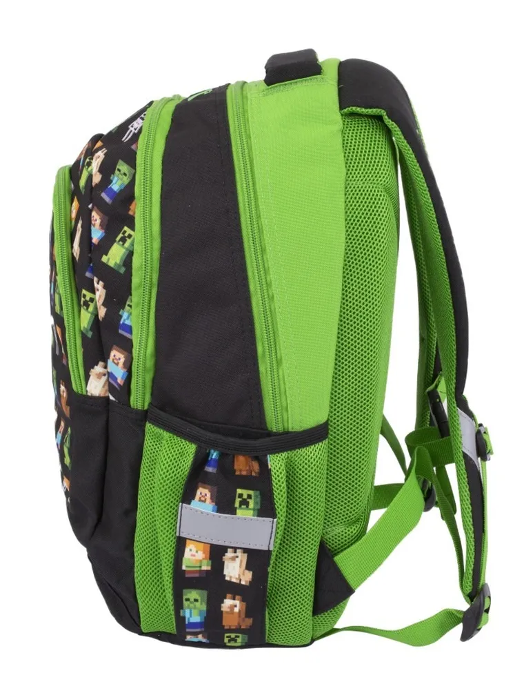 Astra, Minecraft, rucsac pentru scoala cu 3 compartimente