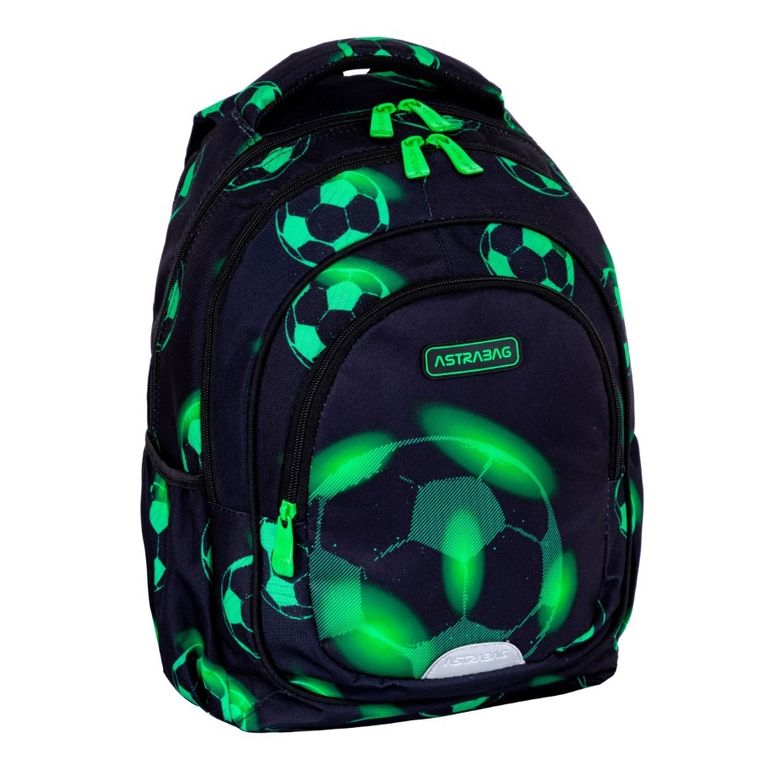 Astrabag, rucsac pentru scoala, cu 3 compartimente, Neo Football