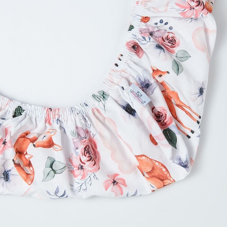 BabyMatex, Caprioare, cearceaf de bumbac, 75-35 cm