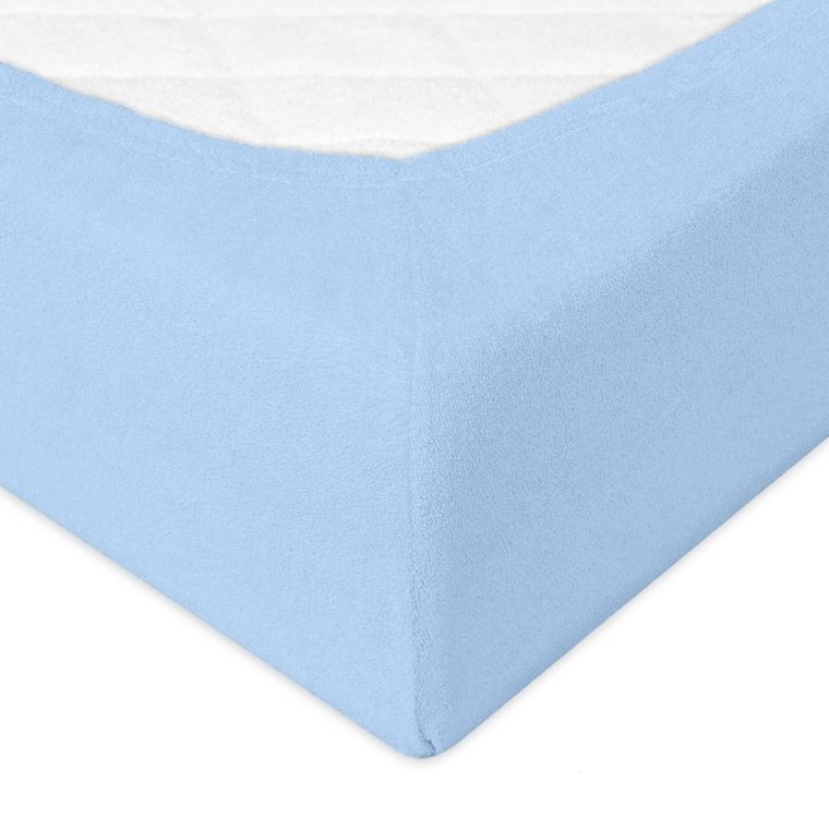 BabyMatex, cearceaf cu elastic frotte Premium, 60-120 cm, albastru