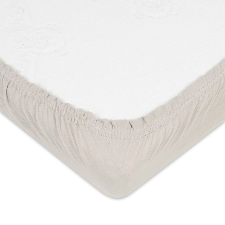 BabyMatex, cearceaf cu elastic muselina, 60-120 cm, bej