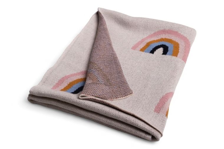 Babymatex, Curcubeu, patura din bumbac, 80-100 cm