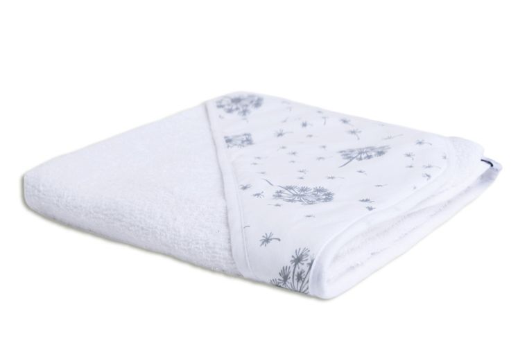 Babymatex, Maxi, halat de baie din bumbac froté pentru bebelusi, alb, 100-100 cm