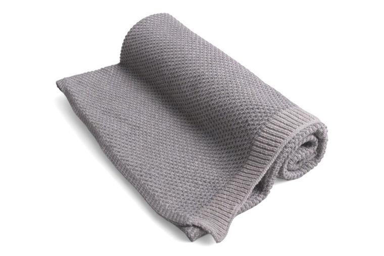 Babymatex, Mini Rattle, patura din bumbac, gri, 80-100 cm