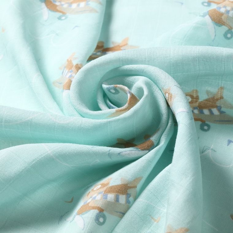 BabyOno, Natural Bamboo, scutece din fibra naturala de bambus, 70-70 cm, 3 buc., mix