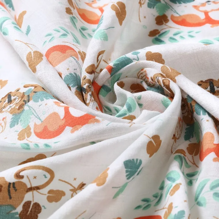 BabyOno, scutece din muselin, 70-70 cm, 3 buc., Vulpi