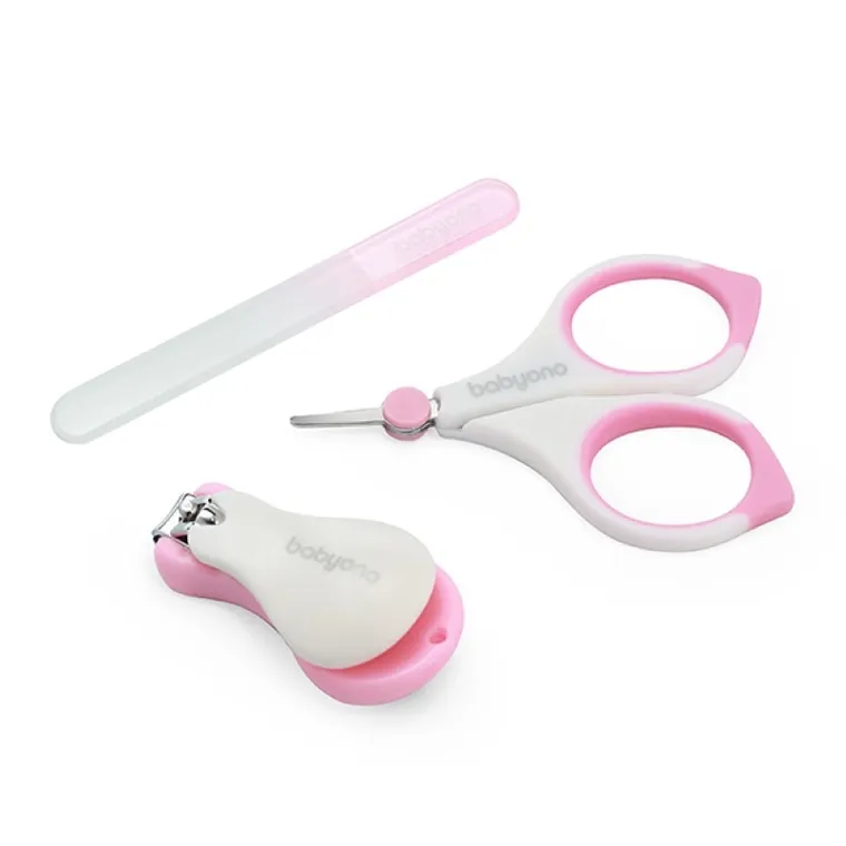 BabyOno, set manichiura pentru copii si bebelusi, roz