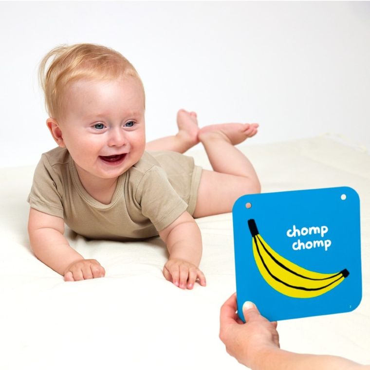 Banana Panda, High Contrast, carti din carton pentru bebelusi, 6-9 luni, set de 12 carti cu contrast ridicat si ghid pentru parinti