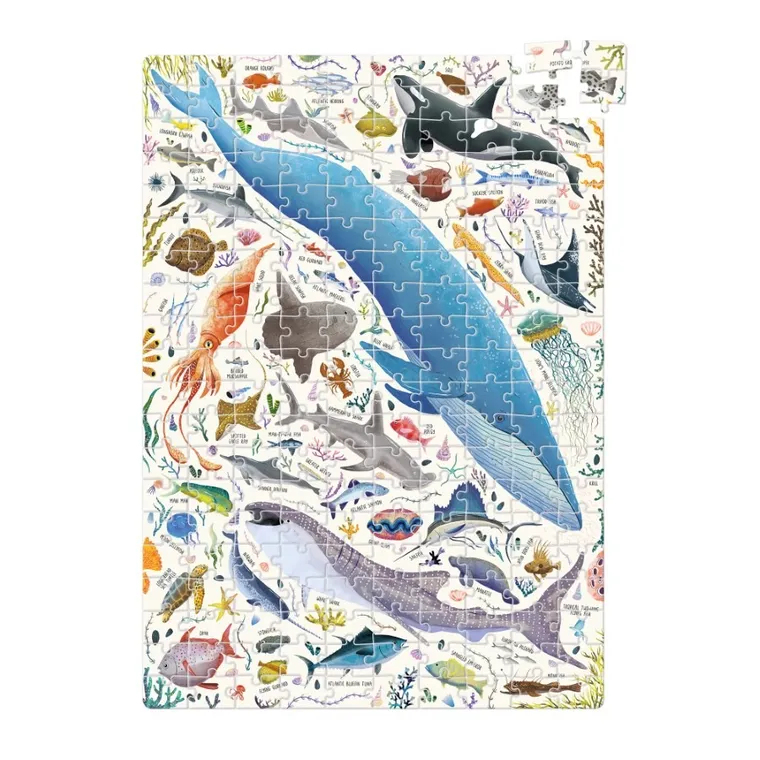 Banana Panda, Puzzlove Animale oceanice, puzzle pentru familie, pentru varsta de 7+, 200 piese