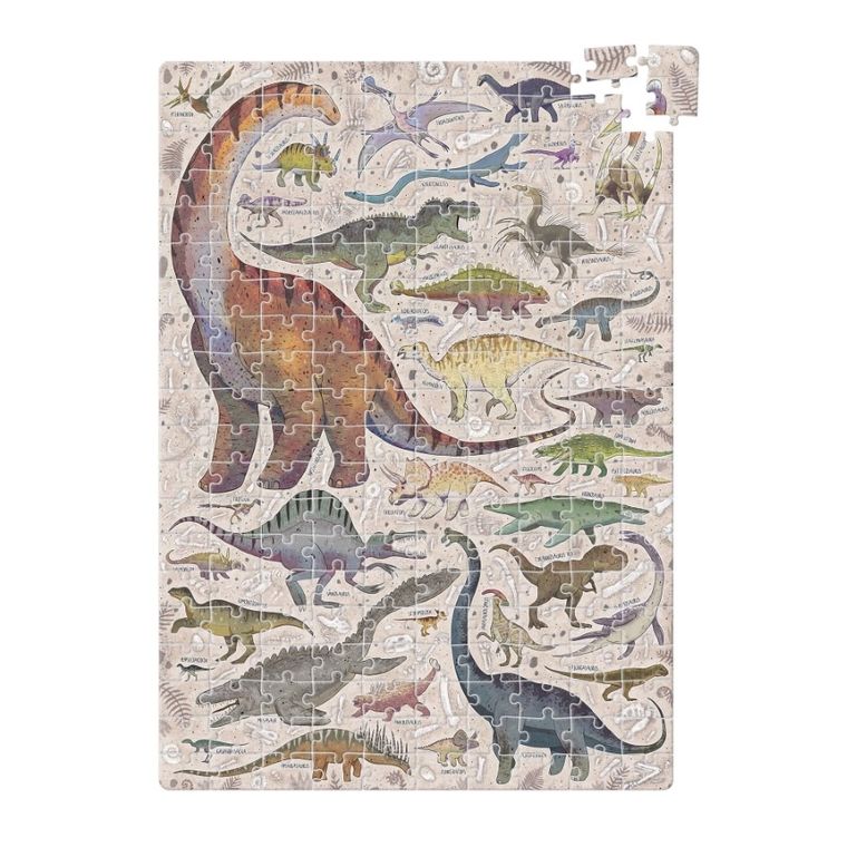 Banana Panda, Puzzlove Dinozauri, puzzle pentru familie, pentru varsta de 7+, 200 piese