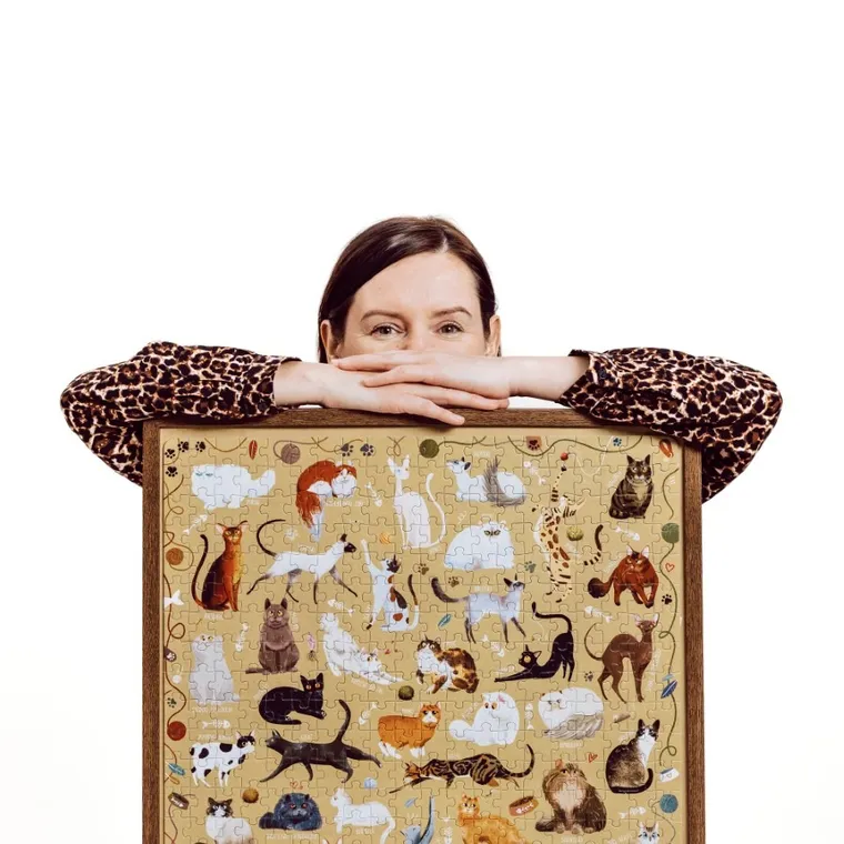 Banana Panda, Puzzlove, Pisici, puzzle, 500 piese