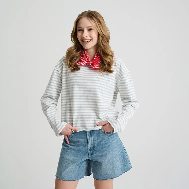 Bandana rosu din bumbac unisex NOWEAR