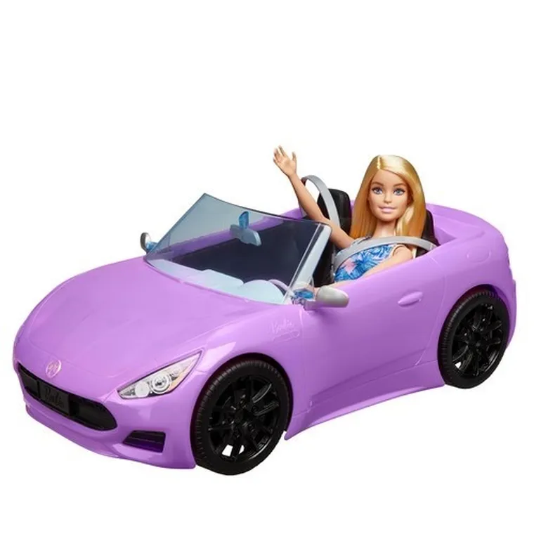 Barbie, Cabriolet, masina si papusa, set de joaca