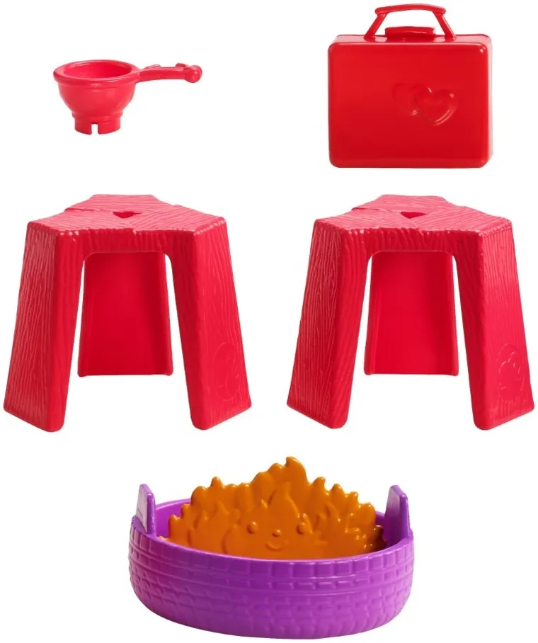 Barbie, Caravana de camping Chelsea, set cu papusa si accesorii