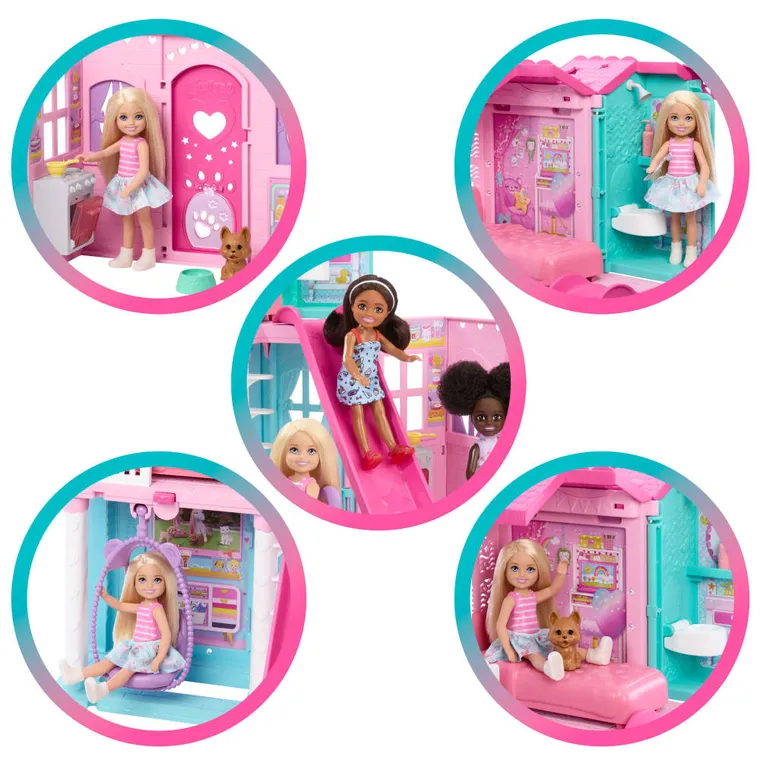 Barbie, Chelsea, Pop Up House, set de joaca cu papusa