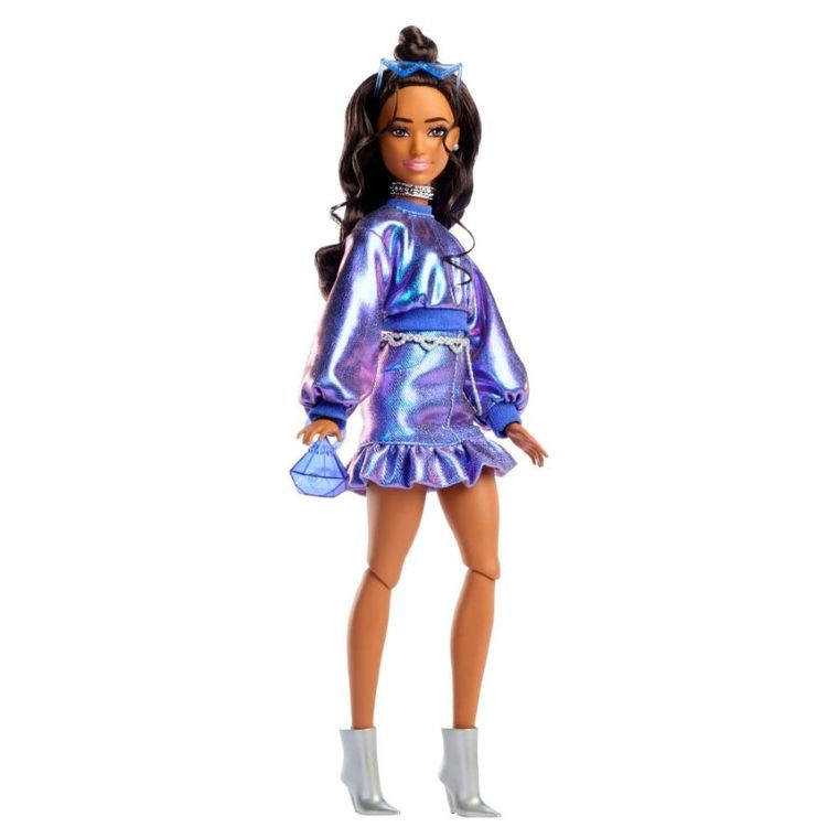Barbie, Deluxe Style, papusa, set albastru