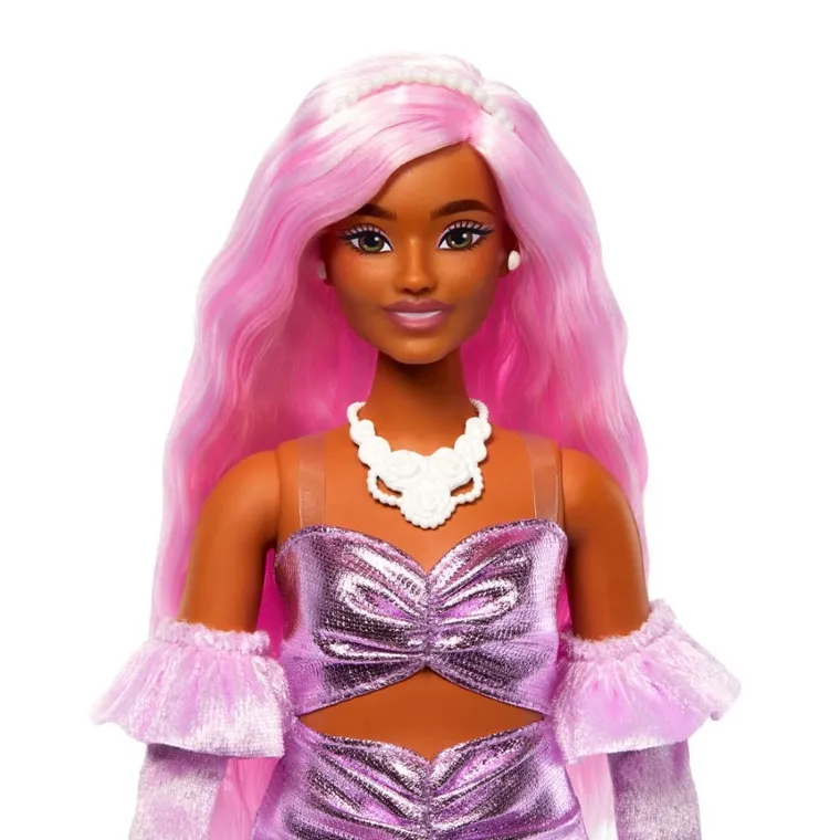 Barbie, Deluxe Style, rochie metalica, papusa