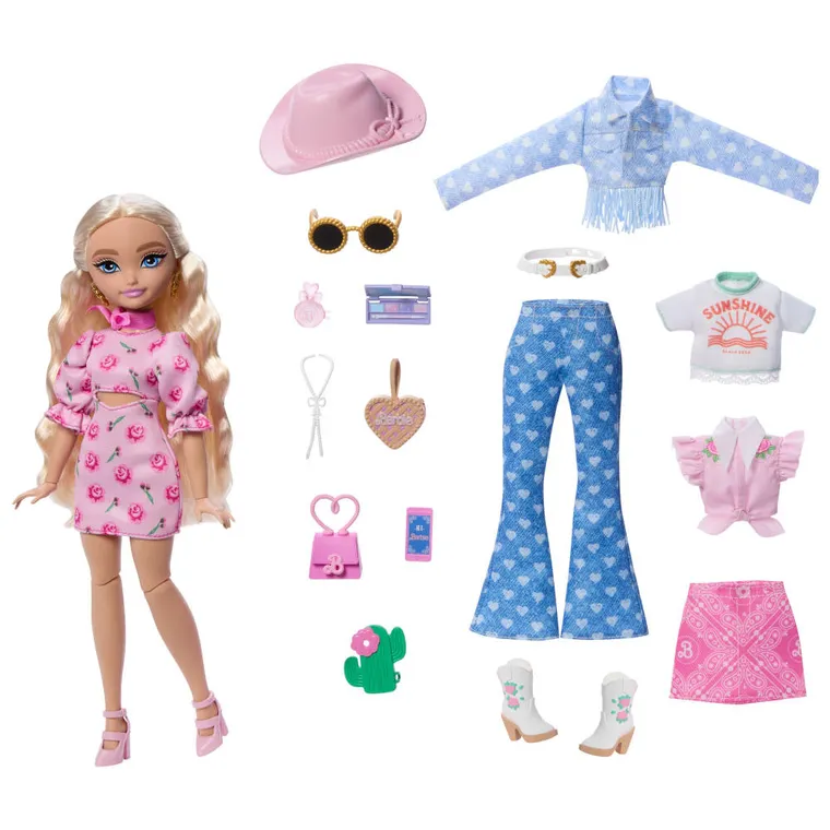 Barbie, Dream Besties, Malibu, papusa si accesorii