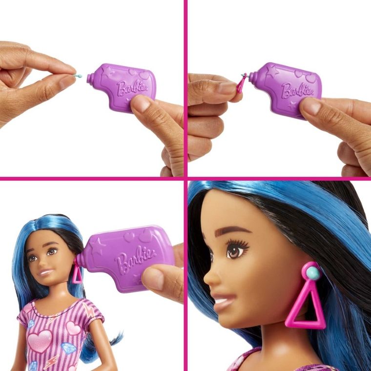 Barbie, Ear Piercing Studio, set cu papusa Skipper si accesorii