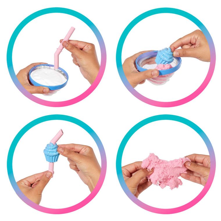 Barbie, Pop Reveal, Stylish Dessert, papusa cu accesorii, set albastru