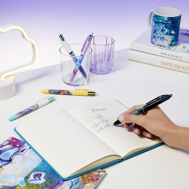 Bic, 4 Colours, Message Botanical, pix, 1 buc.