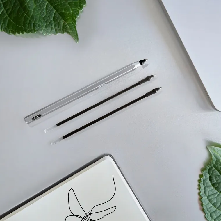 Bic, Cristal Re'new Metal, rezerva pix, albastru, 3 buc.