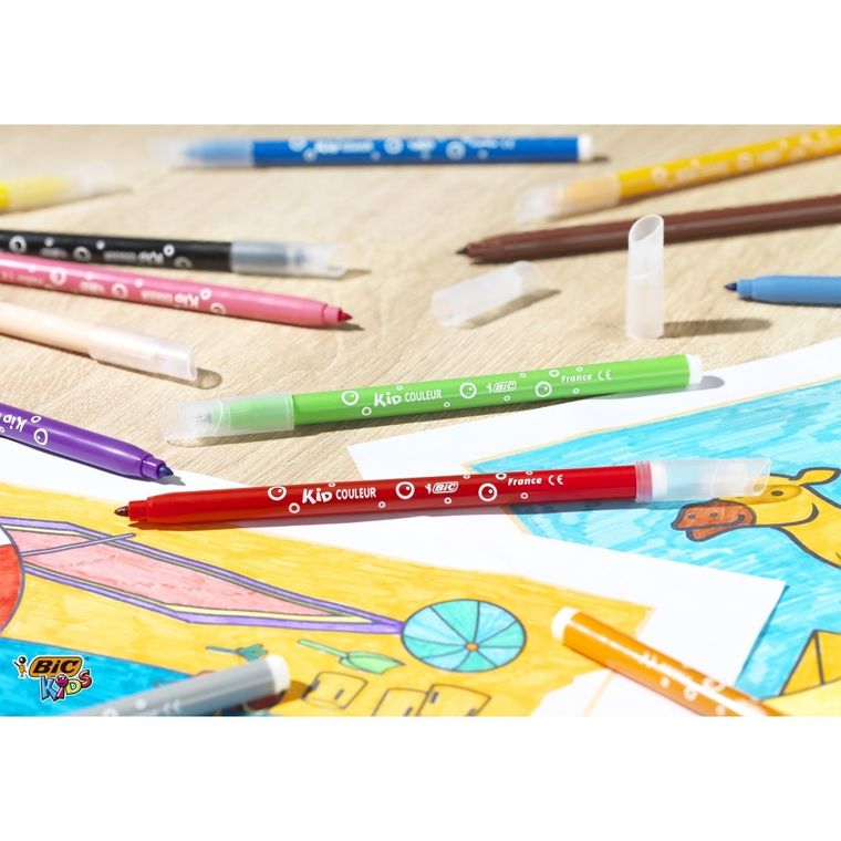 Bic, Kids, Kid Couleur, carioci, 12 culori